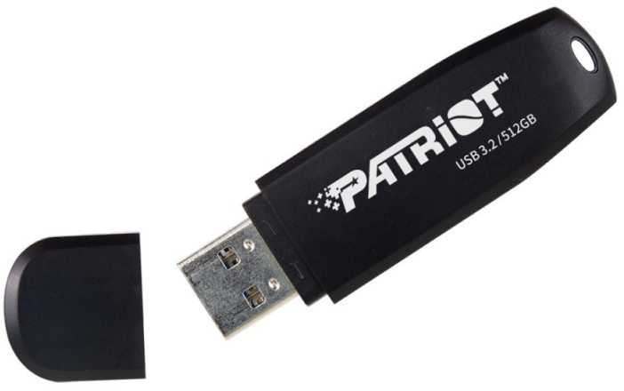Pendrive Patriot Xporter Core 512GB USB 3.2 Gen 1 80MB/s (PSF512GXRB3U) Juodas