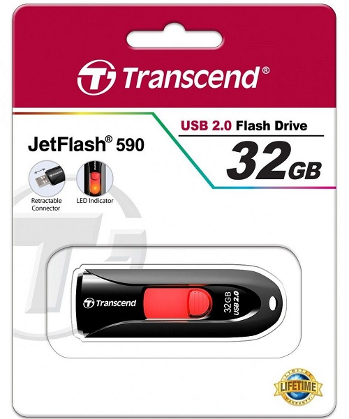 Transcend USB 2.0 JetFlash 590 32GB TS32GJF590K