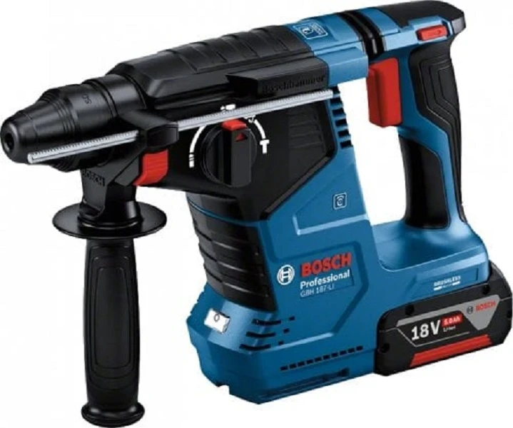Perforatorius Bosch GBH 187-LI Professional; 18 V; 2,4 J; SDS-plus (be akumuliatoriaus ir pakrovėjo)