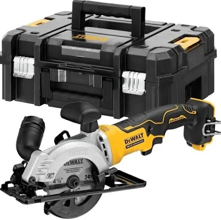 DEWALT diskinis pjūklas DCS571N 115 mm 18V be akumuliatoriaus ir kroviklio