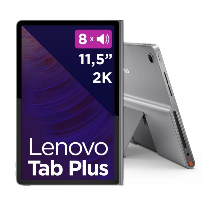 Planšetė Planšetinis Kompiuteris - Lenovo Tab Plus 11.5" 2K Ekranas, MediaTek Helio G99, 8GB RAM, 128GB Atmintis, Android 14, Pilkas