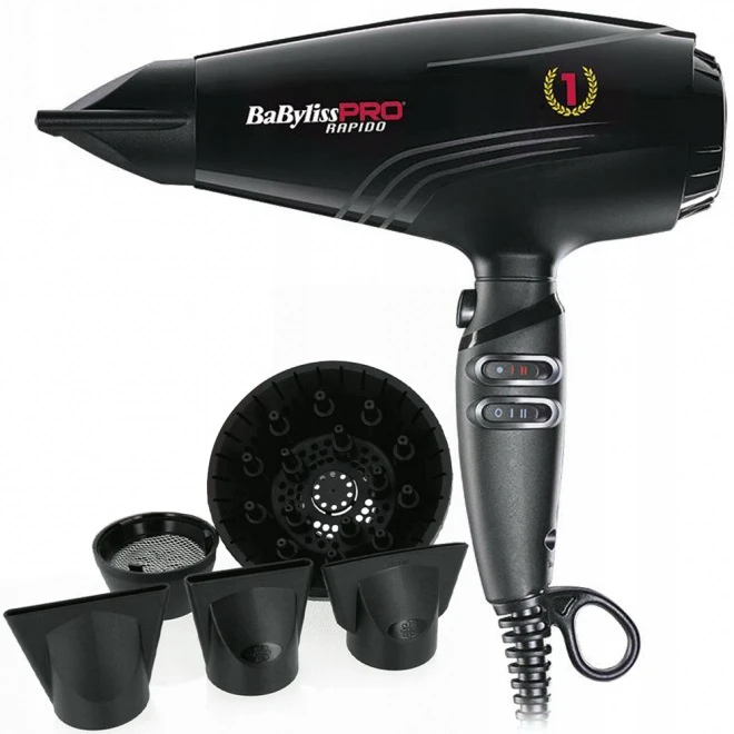 Profesionalus plaukų džiovintuvas BaByliss Pro Ultra Light Dryer BAB7000IE, 22 500 aps./min.