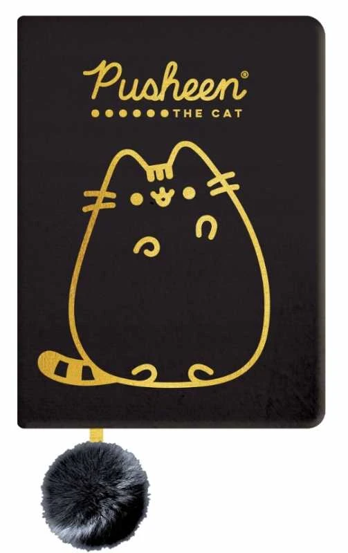 Herlitz Pliušinis nešiojamasis kompiuteris A5/96k Pusheen linija juoda WB ST. MAJEWSKI 663277