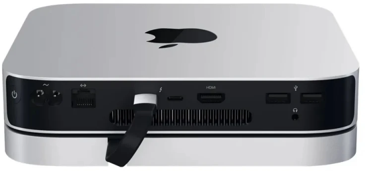 Satechi Aliuminio do Mac Mini USB-C (USB-C, 3x USB-A, czytnik kart micro/SD, lizdo prievadas) (sidabrinė)