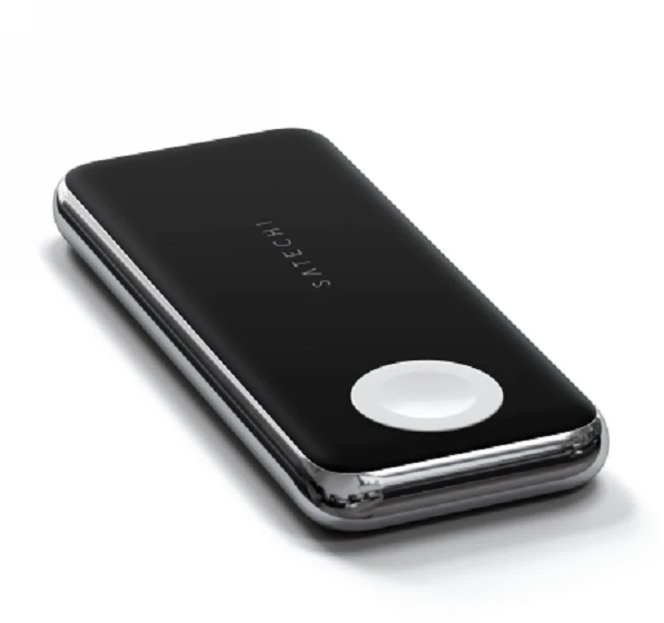 Satechi Quatro Wireless Qi 10000mAh (USB-C PD, USB-A) juoda