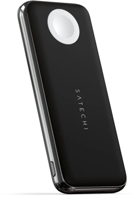 Satechi Quatro Wireless Qi 10000mAh (USB-C PD, USB-A) juoda
