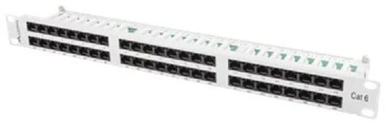 LANBERG PPU6-1048-S komutacinė panelė, 48 prievadų, 1U, 6 kat., pilka
