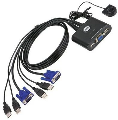 Aten 2 prievadų USB VGA kabelis KVM jungiklis su nuotolinio prievado parinkikliu | Aten | KVM kabelis KVM jungikliai CS22U Ieškoti produkto arba raktinio žodžio 2 prievadų USB VGA kabelis KVM jungiklis su nuotolinio prievado parinkikliu