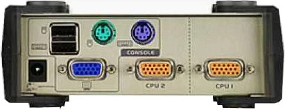 ATEN CS82U-AT ATEN CS82U 2 prievadų PS/2 USB KVM jungiklis, 2x pasirinktiniai KVM kabelių rinkiniai, nemaitinamas