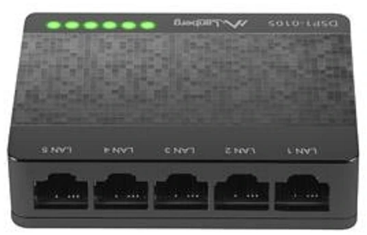 Šakotuvas SWITCH LANBERG DSP1-0105 5-PORT 100MBPS