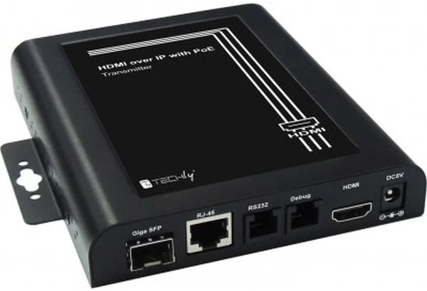 „Techly 020508“ HDMI ilgintuvo siųstuvas per susuktą porą, RJ45 PoE, skirtas televizoriaus sienai