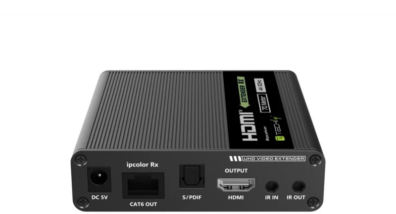 „Techly 109832“ HDMI ilgintuvas 4K UHD 60Hz 70m per Cat6/6A/7 susuktą porą, kaskadinis