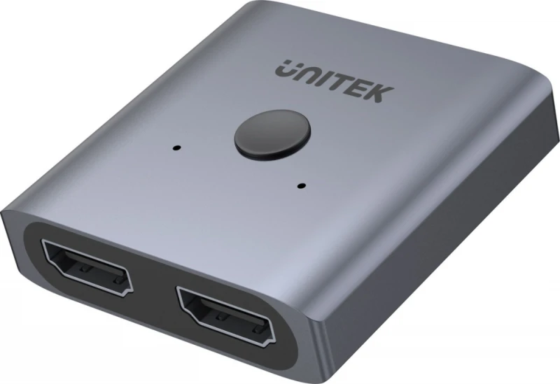 UNITEK V1127A Aliuminio HDMI 2.0 4K jungiklis 2-to-1 dvikryptis