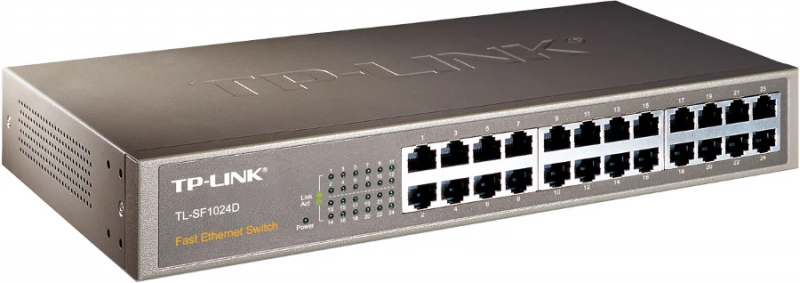 Maršrutizatorius TP-Link TL-SF1024D stovo komutatorius 24x10/100Mbps