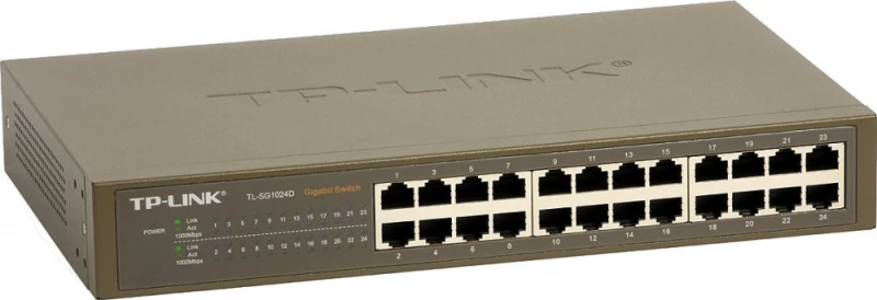 Šakotuvas TP-LINK 24 prievadų gigabito ECO komutatorius, 19 colių