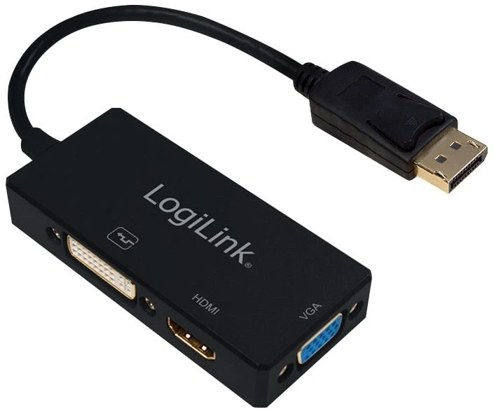 LOGILINK CV0109 LOGILINK – 4K DisplayPort į DVI/HDMI/VGA konverteris