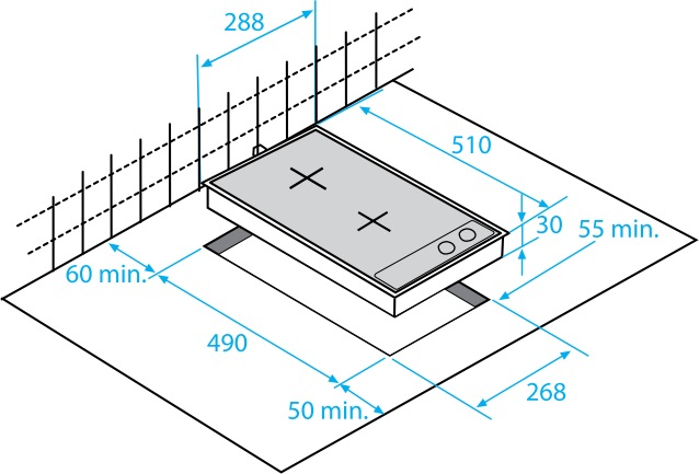 Kaitlentė Beko HDCG 32220 SX hob Nerūdijantis plienas Built-in Gas 2 zone(s)