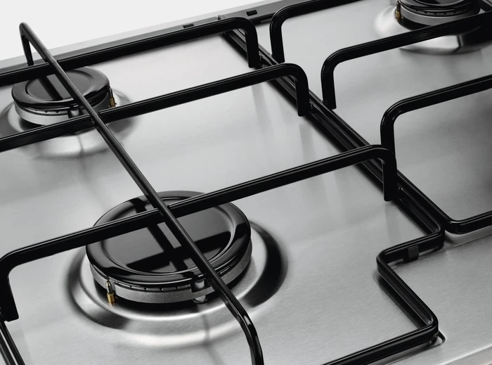Dujinė viryklė Electrolux EGS6426SX (4 laukeliai, sidabrinio spalvos)
