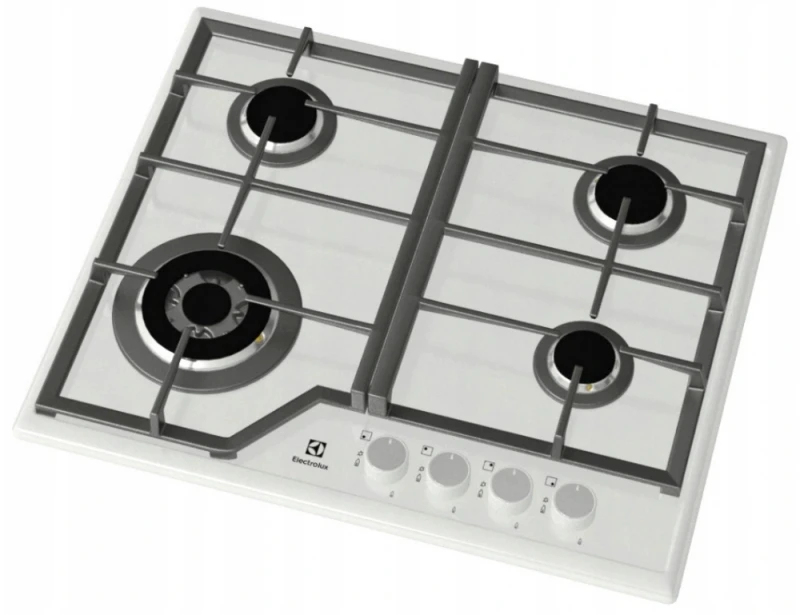 Kaitlentė Gas cooktop Electrolux EGS6436WW (4 fields, baltos spalvos)