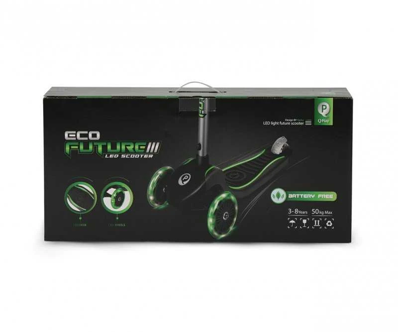 Paspirtukas Milly Mally Qplay Future Eco, Žalias