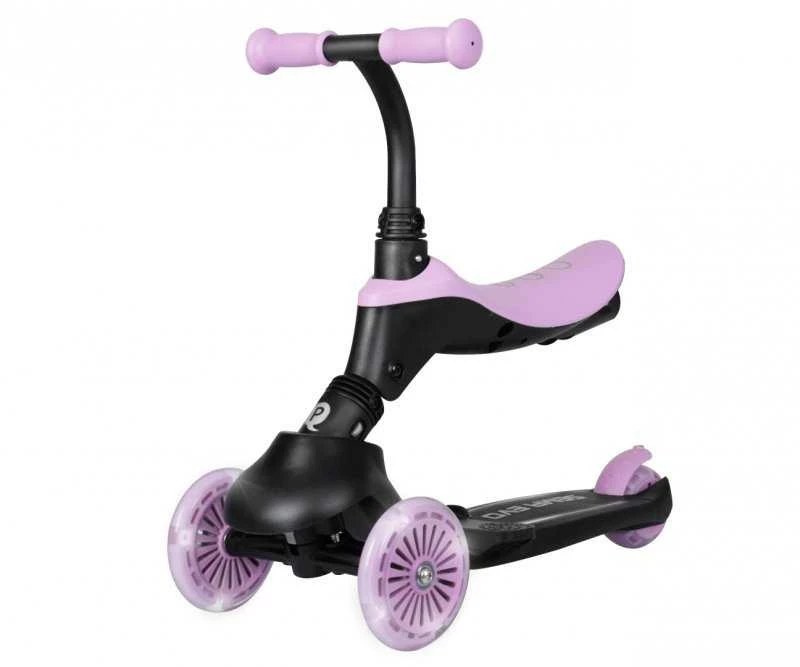 MILLY MALLY 6313 Qplay Sema Evo 3in1 violetinis paspirtukas
