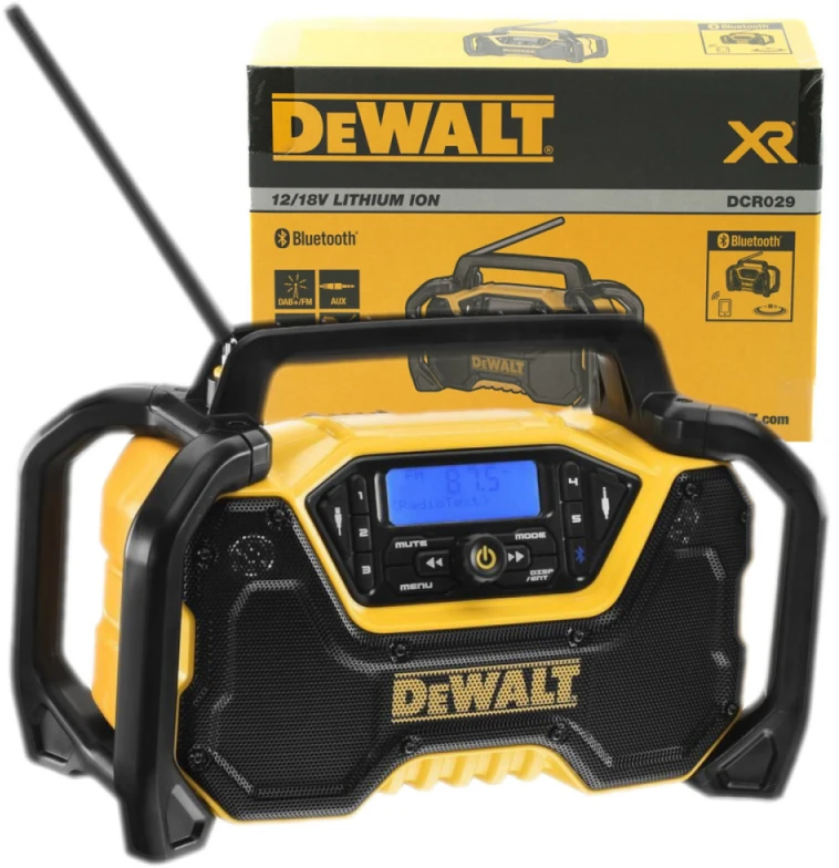 Radijo imtuvas DeWalt DCR029-QW XR; 10,8/18/54 V (be akumuliatoriaus ir pakrovėjo)