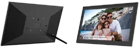 DNV Denver PFF-1503B skaitmeninis nuotraukų rėmelis Juoda 39,6 cm (15.6″) Lietimui jautrus ekranas „Wi-Fi“