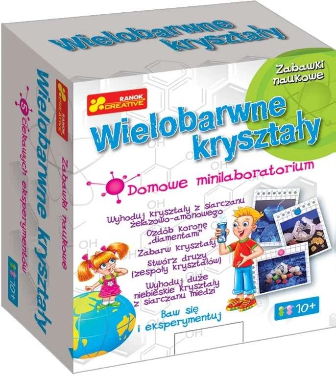 Ranok Ryto namų mini laboratorija - Įvairiaspalviai kristalai
