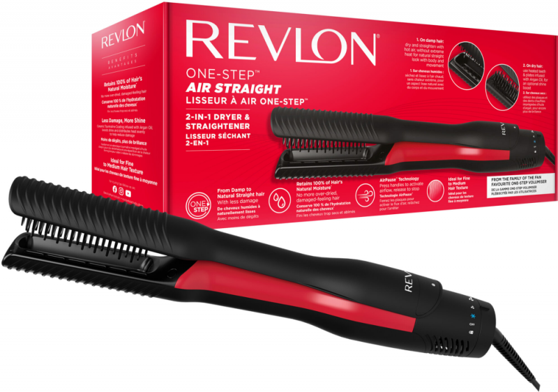 Revlon One-Step Air Straight RVDR5330E juoda