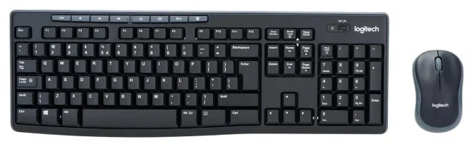 Belaidis klaviatūros ir pelės rinkinys Logitech MK270, QWERTY išdėstymas
