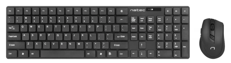 NATEC NZB-1440 Set 2in1 STINGRAY Belaidė klaviatūra ir pelė US išdėstymas