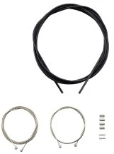 Shimano stabdžių trosų komplektas plieno plento/MTB juodas