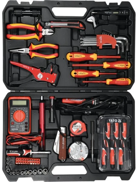 Yato įrankių rinkinys elektrikui YT-39009 68 vnt