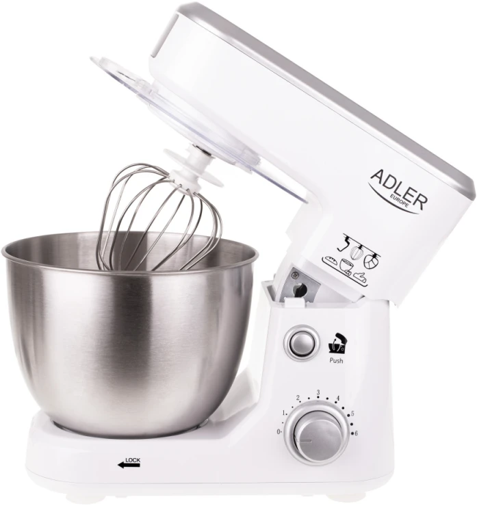 Virtuvinis kombainas Adler | AD 4216 | 1000 W | Greičių skaičius 6 | Bowl capacity 4 L | Baltas