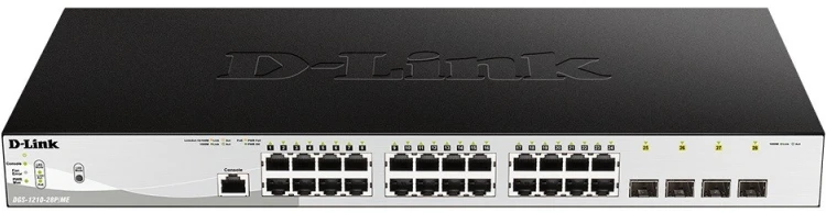 Šakotuvas D-Link | Metro eterneto jungiklis | DGS-1210-28P/ME | Tvarkoma L2 | Montuojamas ant stovo | Gigabit Ethernet (vario) jungtys kiekis 24 | SFP jungtys kiekis 4 | Maitinimas per Ethernet (PoE) jungtys kiekis 20 | PoE/Poe+ jungtys kiekis 4 | Maitinimo tipas Vienvietis | 24 mėn.