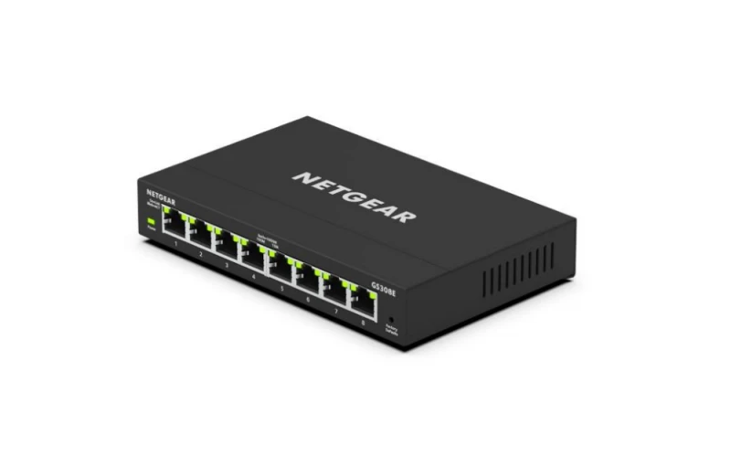 Šakotuvas Netgear GS308E 8-PORT PLUS SWITCH - UNMANAGED PLUS GIGABIT ETHERNET