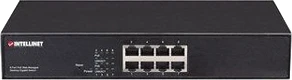 Šakotuvas Intellinet 560764 Komutatorius PoE/PoE+ 8x RJ45 10/100Mbps, ENDSPAN, metalinis korpusas