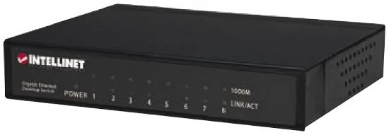 Šakotuvas Intellinet 530347 tinklo komutatorius Gigabit Ethernet (10/100/1000) Juoda
