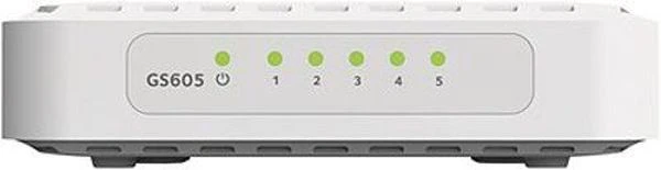 Šakotuvas Netatmo Netgear Switch GS605 Nevaldomas, Stalinis kompiuteris, 1 Gbps (RJ-45) jungtys kiekis 5, Maitinimo tipas Vienvietis