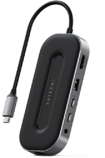 HUB USB Satechi ADAERY HUB USB -C SATECHI TYPE- C SATECHI USB-4 DAUGIERPORT IN 2.5G Ethernet (1XHDMI2.1, 1XUSB-A, 2X USB-C, AUDIO 3.5MM, Ethernet (Žalias))