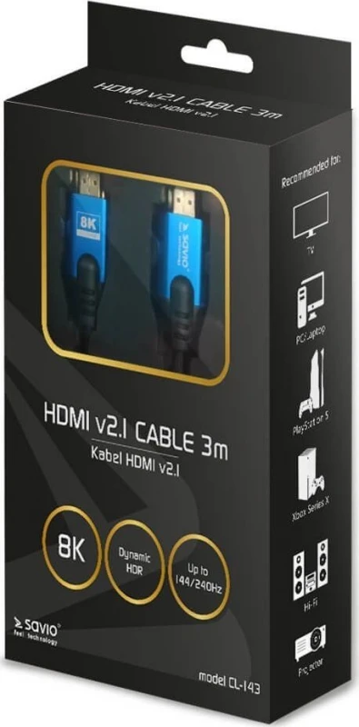 HDMI laidas Savio SAVIO CL-143