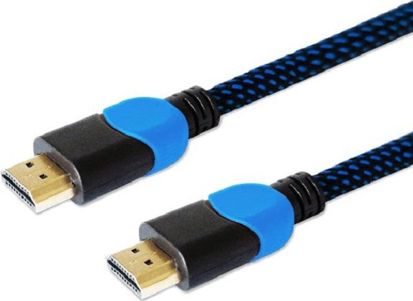 Savio GCL-02 HDMI cable 1.8 m HDMI Type A (Standard) Juodas,Mėlyna