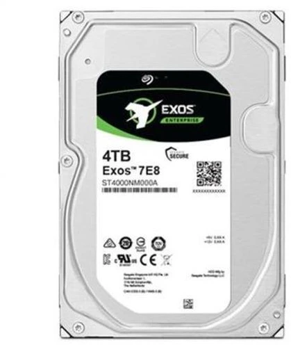 „SEAGATE HDD Server Exos 7E10 512N“ (3,5 colio / 4 TB / SATA 6 Gb/s / 7200 aps./min.)