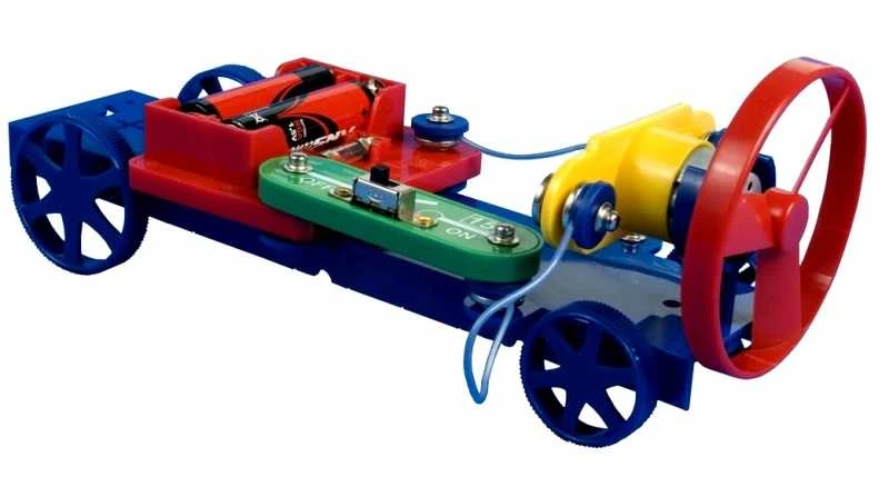 Mokomasis rinkinys – Elektronikos paslaptys – daugiau nei 50 eksperimentų – elektromobilis ir valtis – Dromader 85957