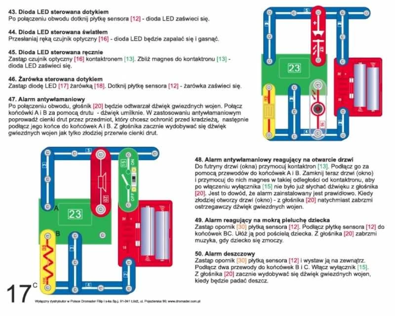 Mokomasis rinkinys – Elektronikos paslaptys – daugiau nei 50 eksperimentų – elektromobilis ir valtis – Dromader 85957