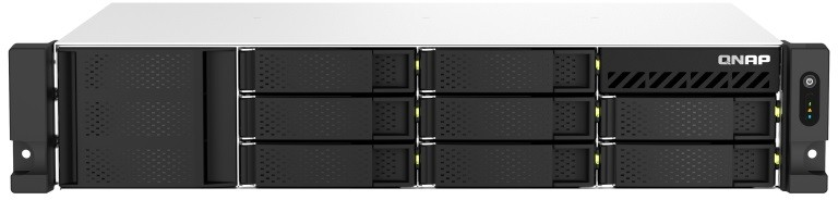 QNAP TS-873AEU-4G NAS/saugojimo serveris Rack (2U) Ryzen Embedded V1500B 4 GB DDR4 0 TB QuTS hero Juodas