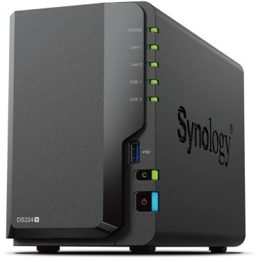 Serveris DS224+ SYNOLOGY NAS STORAGE TOWER 2BAY | Be HDD | Be RAM