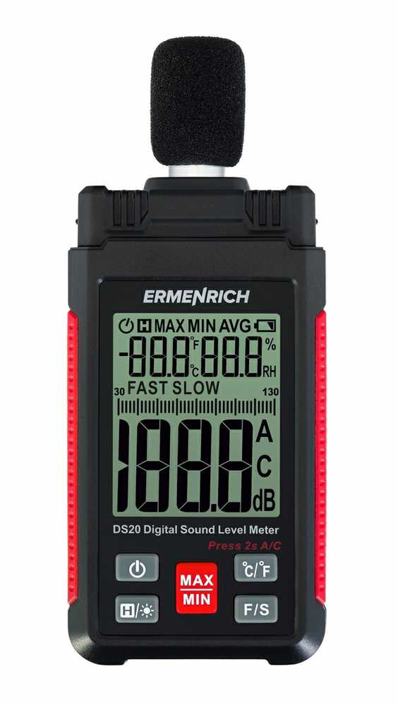 Ermenrich Seek DS20 skaitmeninis garso lygio matuoklis