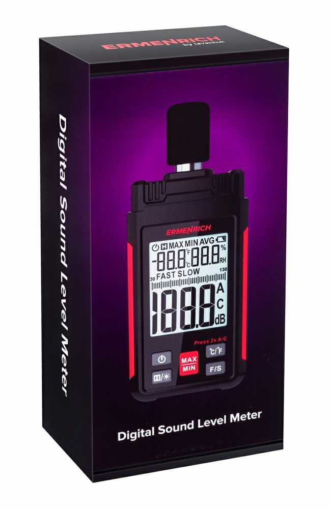 Ermenrich Seek DS20 skaitmeninis garso lygio matuoklis