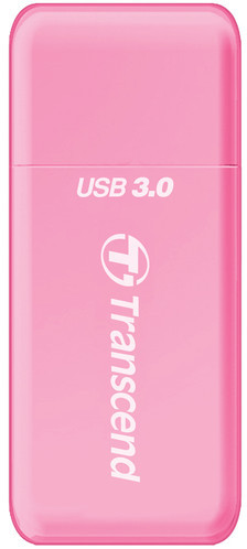 TRANSCEND kortelių skaitytuvas USB 3.1 Gen 1 SD/Micro SD, rožinis